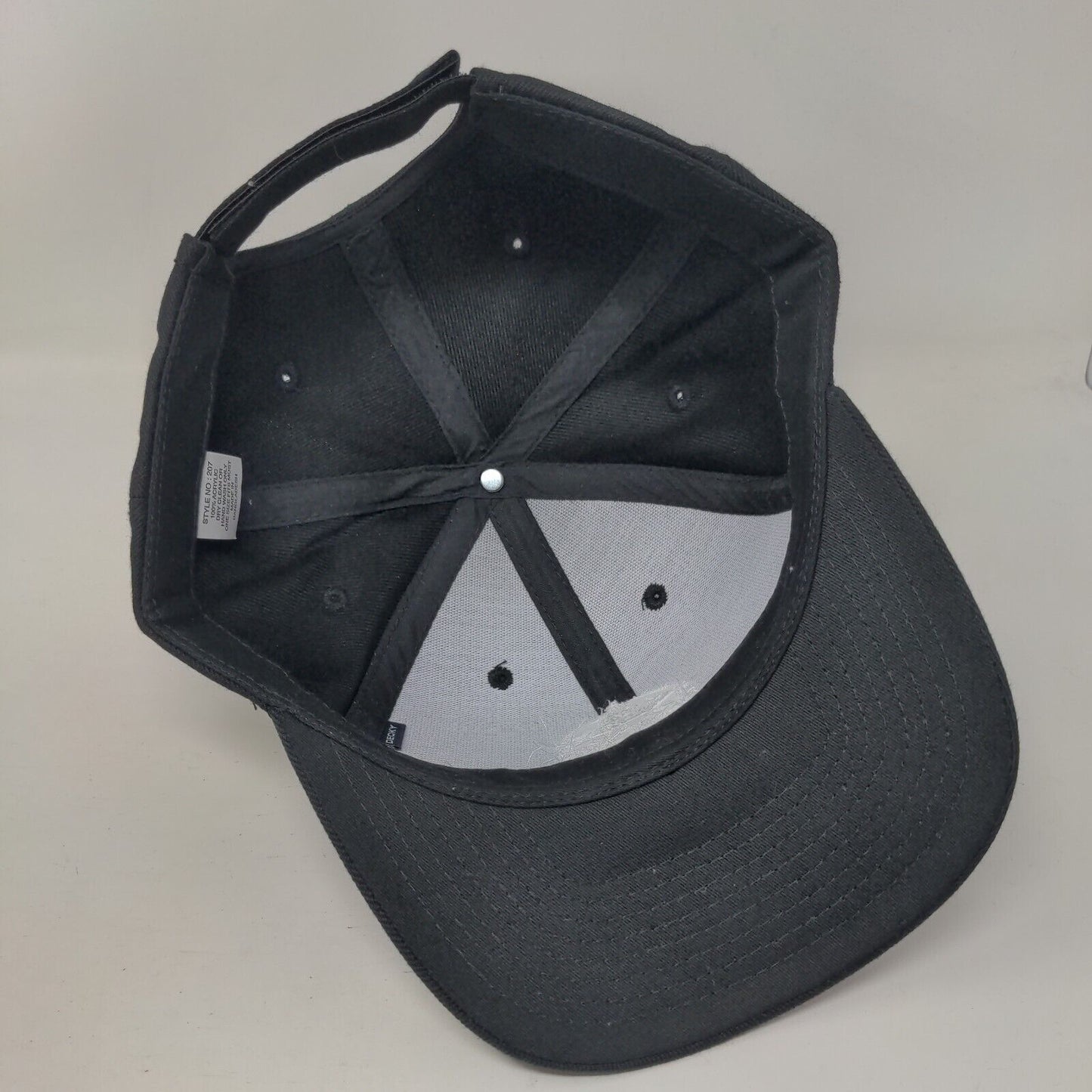 Boise City Of Trees Strapback Hat Black OSFM Embroidered Decky 6 Panel