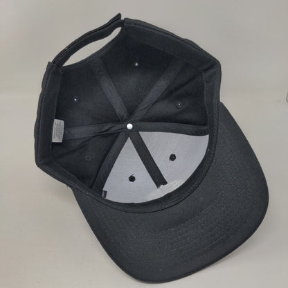 Boise City Of Trees Strapback Hat Black OSFM Embroidered Decky 6 Panel