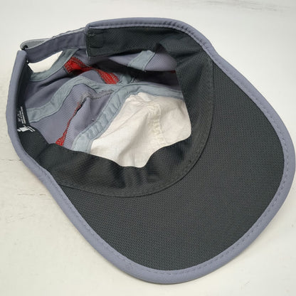 Ironman Baseball Cap White Gray Red OSFM Performance Captain Mesh Running Hat