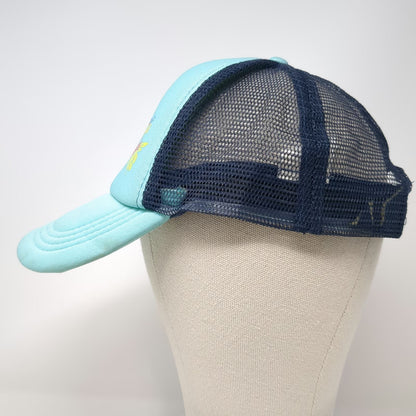 Disney Trucker Hat Blue Yellow Red One Size Stitch Catching Waves Mesh Snapback