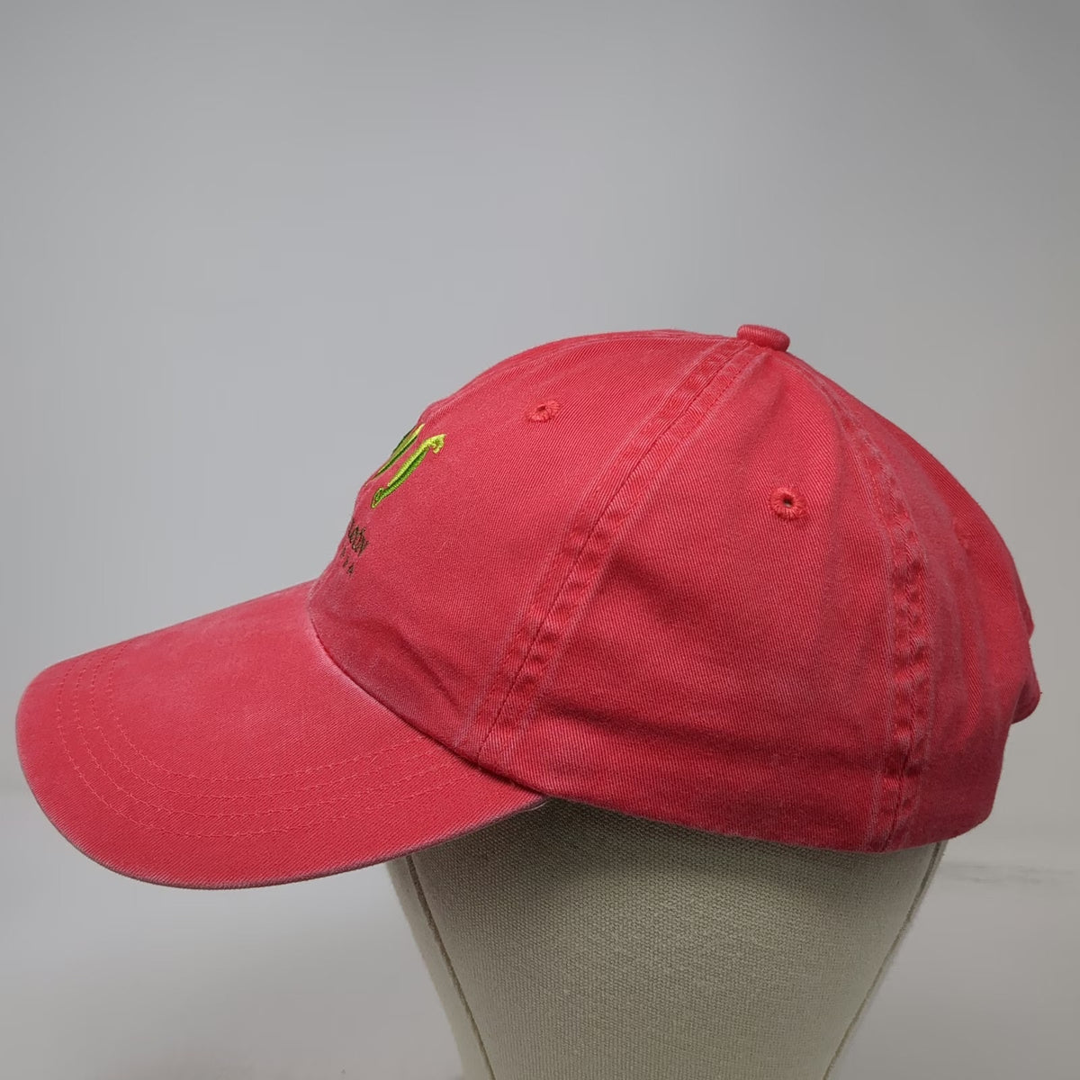 Ahead Baseball Cap Red One Size El Camaleon Mayakoba Golf Course Embroidered Hat