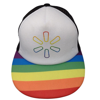 Walmart Snapback Mesh Back Trucker Hat Multi OSFA Rainbow Adjustable