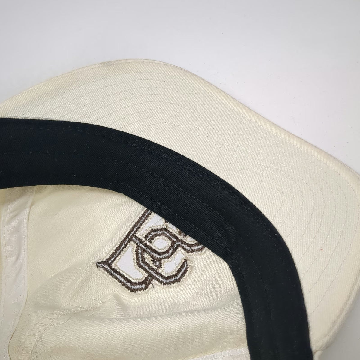 Punk Inc 5 Panel Beige Hat One Size Intertwined BS Logo Eli Sux Snapback Cotton