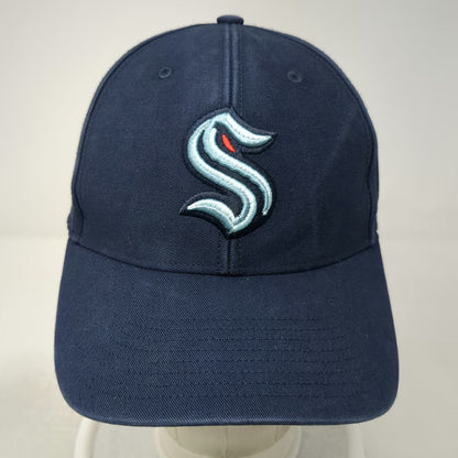 Seattle Kraken NHL 47 Brand Blue One Size Baseball Cap Slideback Cotton Logo Hat