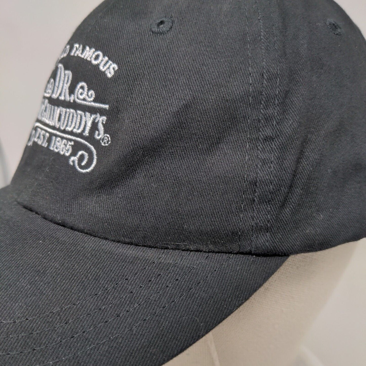 World Famous Dr. McGillicuddy's Est. 1865 Strapback Hat Black One Size Cotton