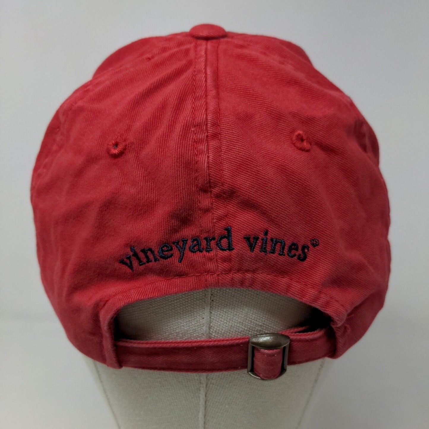 Vineyard Vines Martha's Vineyard Men's Slideback Hat Red Adjustable Whale Logo