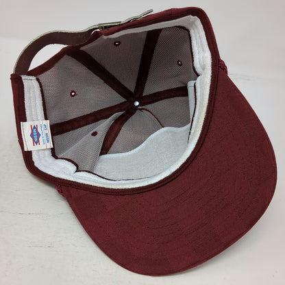 Nissin Wilbur-Ellis Trucker Red Hat One Size Rope Strapback Checkerboard Logo