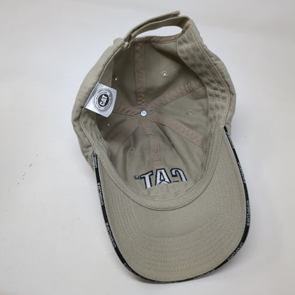 CAT Caterpillar Strapback Hat Tan OSFM Adjustable Embroidered Cyrk Cotton