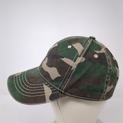 Unbranded Slideback Hat Fatigue Camo One Size Adjustable Outdoor Blank