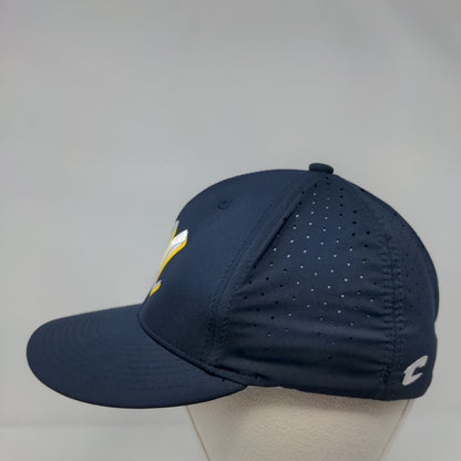 Letter M Fitted Hat Blue S/M C-Fit Embroidered Breathable 6 Panel Champro