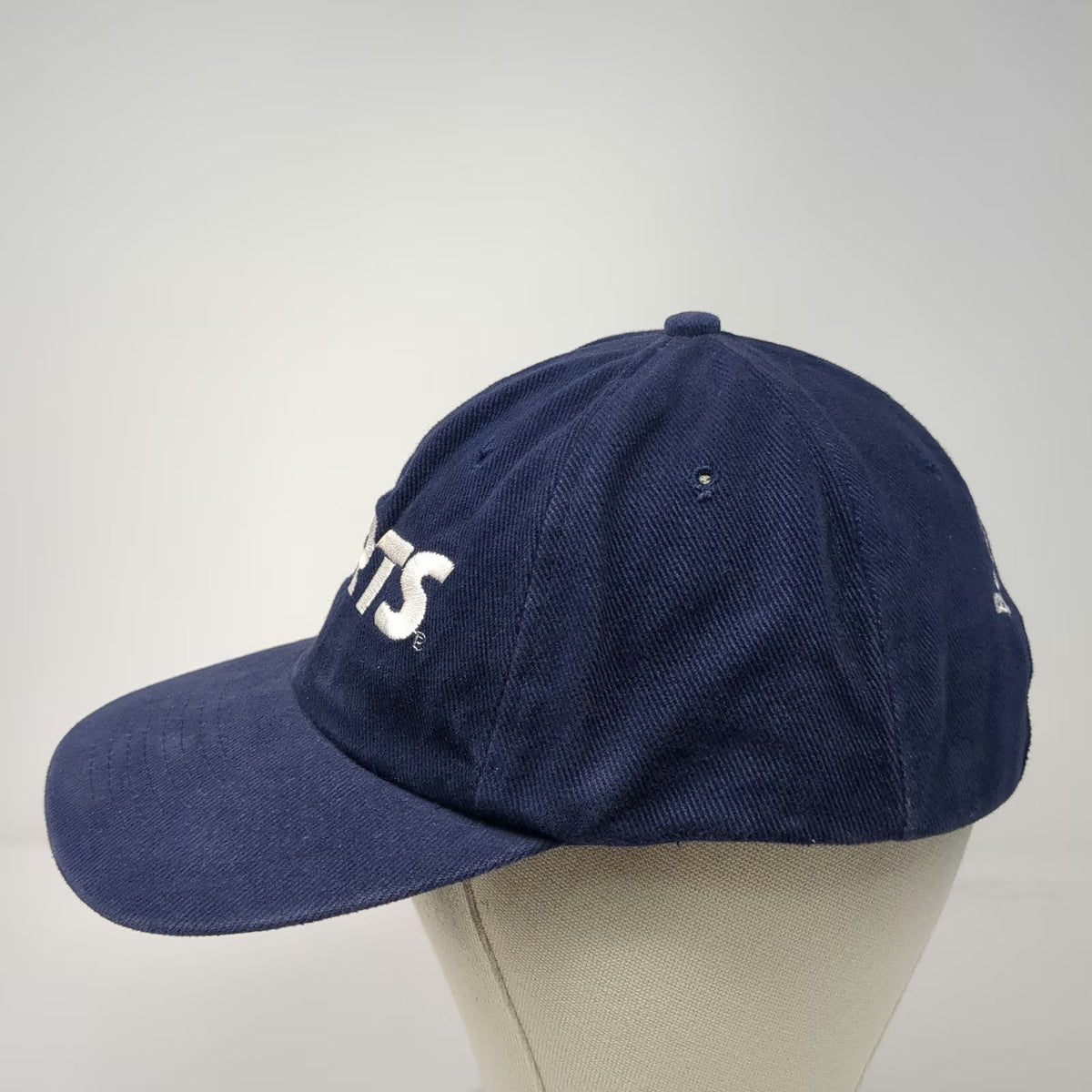 Nissin Cap Certs Blue One Size Baseball Cap Hat Embroidered Slogan Slideback