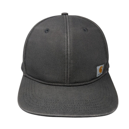 Carhartt Snapback Hat Gray One Size Adjustable Embroidered Patch Logo 6 Panel