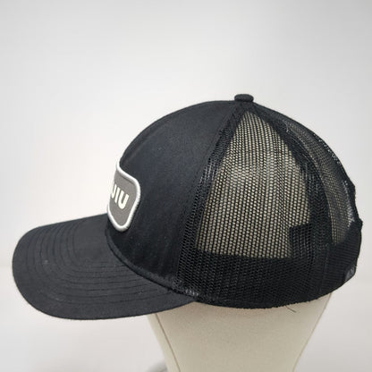 KUIU Trucker Hat Black One Size Mesh Back Snapback Ram Logo Patch Hunting Cap