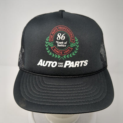 Auto Tire And Parts Snapback Rope Trucker Hat Black One Size Adjustable
