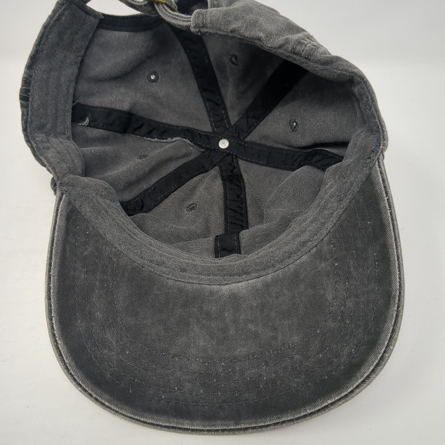 Unbranded Slideback Baseball Cap Gray One Size Adjustable 6 Panel Blank