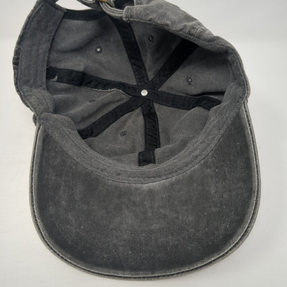 Unbranded Slideback Baseball Cap Gray One Size Adjustable 6 Panel Blank