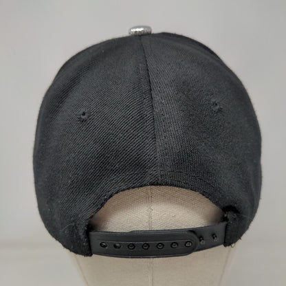 Sports Cap Snapback Hat Black One Size Adjustable Colorblock Damplush