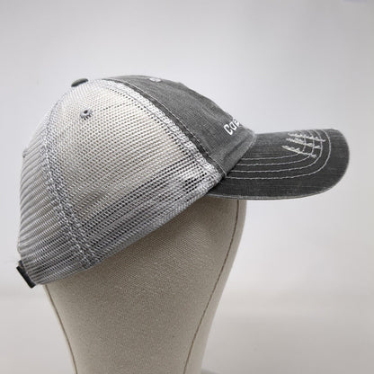 Codeworks Strapback Trucker Hat Gray One Size Adjustable Mesh Back Distressed