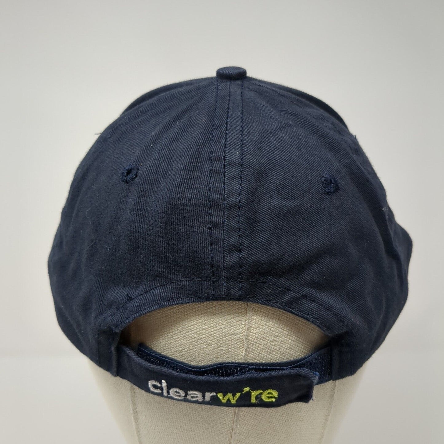 Clearwire Wireless Broadband Strapback Hat Blue One Size Adjustable Embroidered