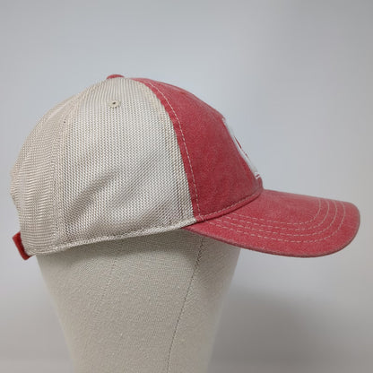 Aloha Hawaii Baseball Cap Red One Size Mesh Back Kauai Chicken Patch Travel Hat