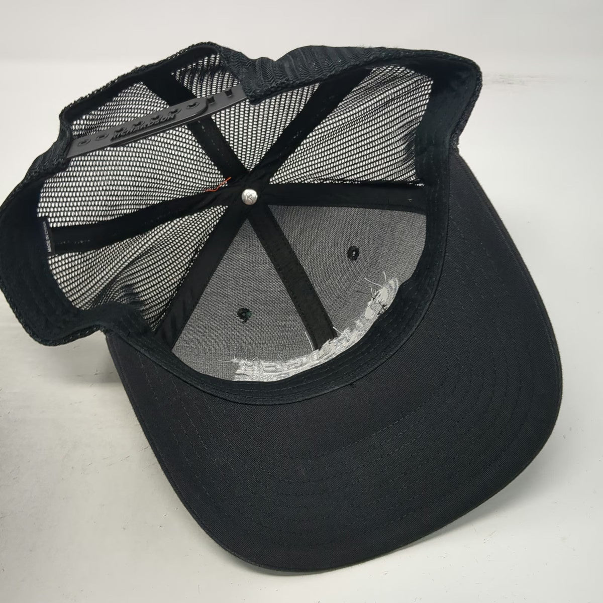 Richardson 112 Ruger Firearms Black One Size Trucker Hat Snapback Mesh Logo