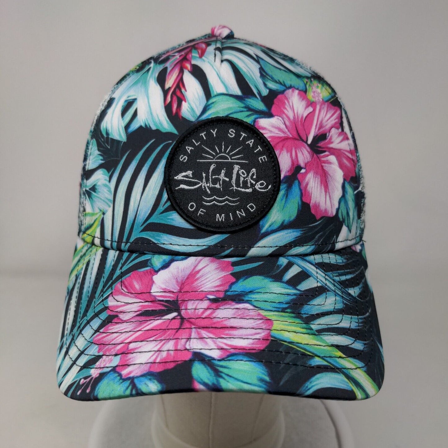 Salt Life Salty State of Mind Snapback Hat Multicolor OSFM Adjustable Floral