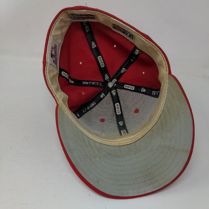 New Era Fitted Hat Washington Nationals Fitted Hat 7 1/8 Slim Fit Vintage USA