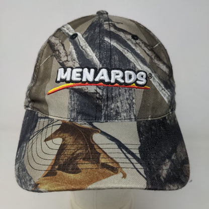 Menards Men's Strapback Hat Camo Adjustable Embroidered #27 Logo 100% Polyester