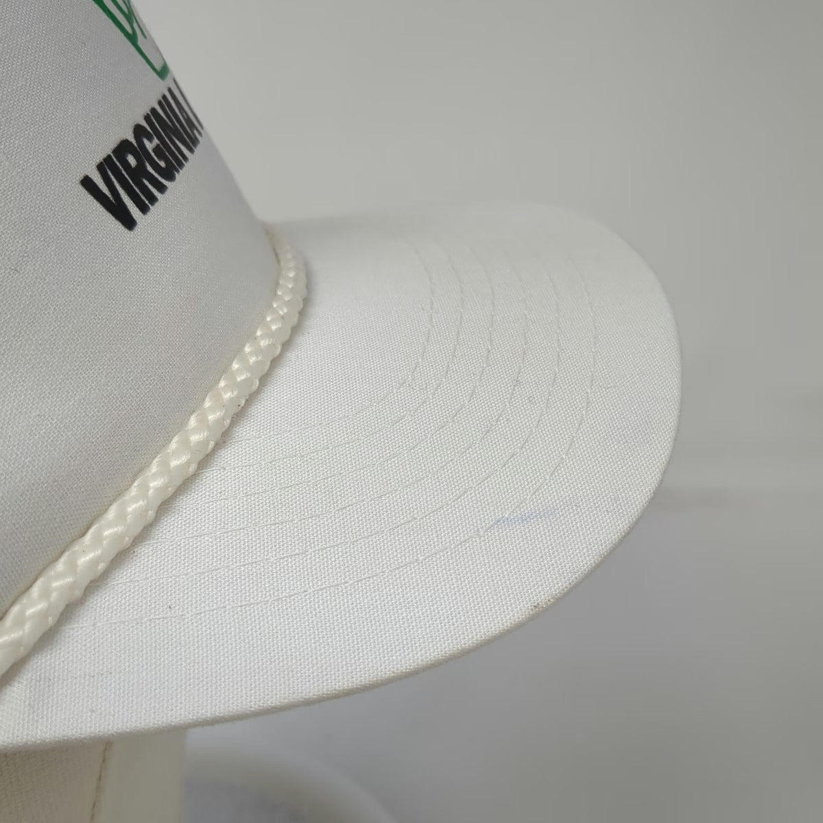 L/A Headwear 5 Panel White One Size Virginia Lottery Green Rope Snapback Hat
