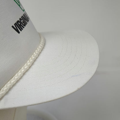 L/A Headwear 5 Panel White One Size Virginia Lottery Green Rope Snapback Hat