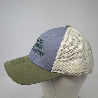 Good Buckin' Country Snapback Mesh Back Trucker Hat Multi Large Richardson