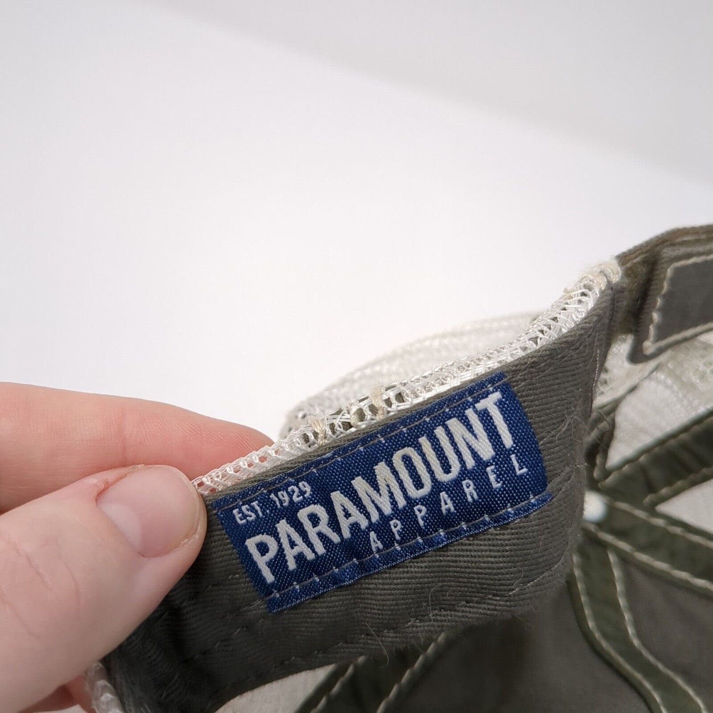 USA Flag HOAC BSA Strapback Mesh Back Trucker Hat Gray One Size Paramount