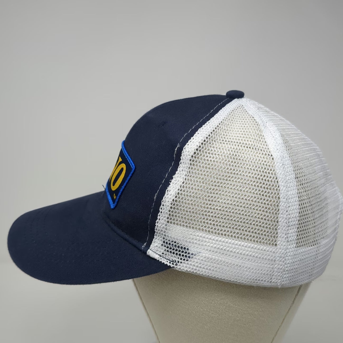 Trucker Hat Blue One Size Keno Patch Logo Mesh Back Snapback Baseball Cap Gear