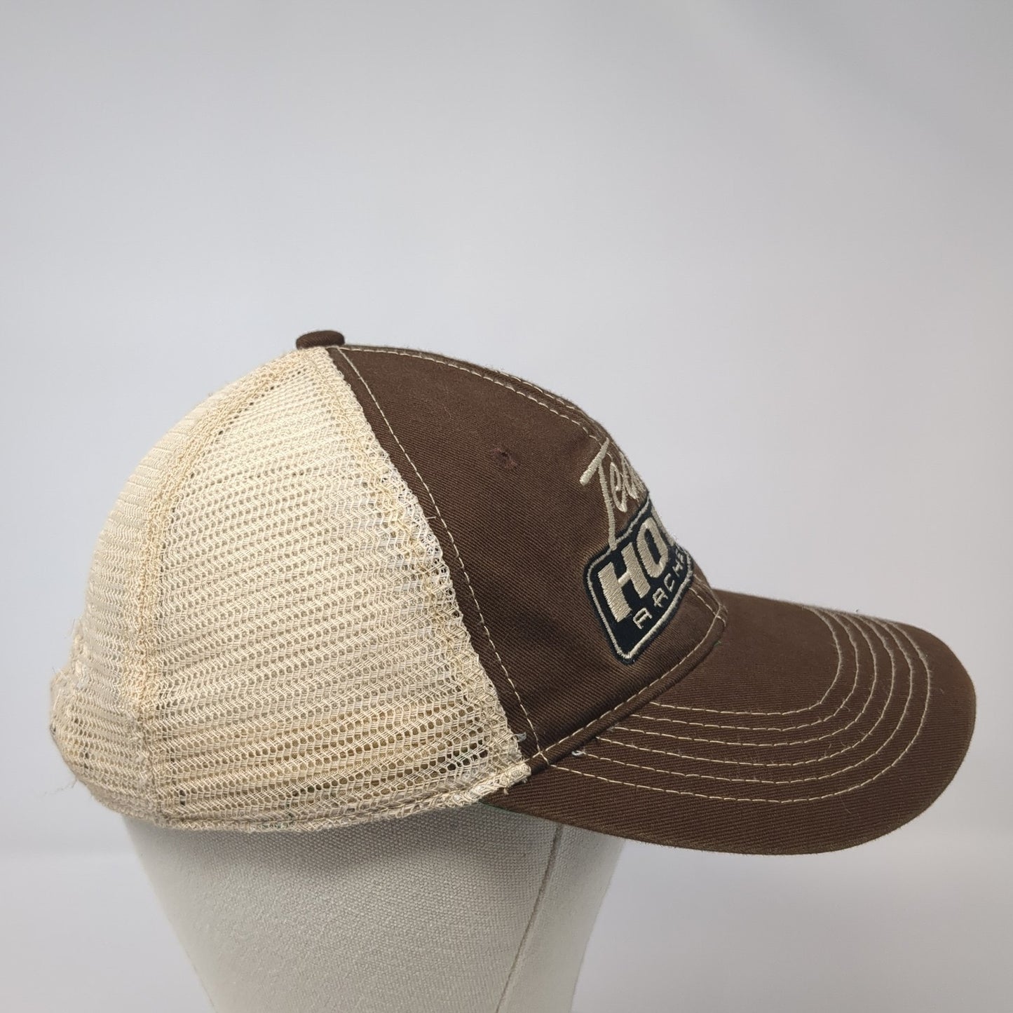 Team Hoyt Archery Snapback Trucker Hat Brown One Size Adjustable Mesh Back