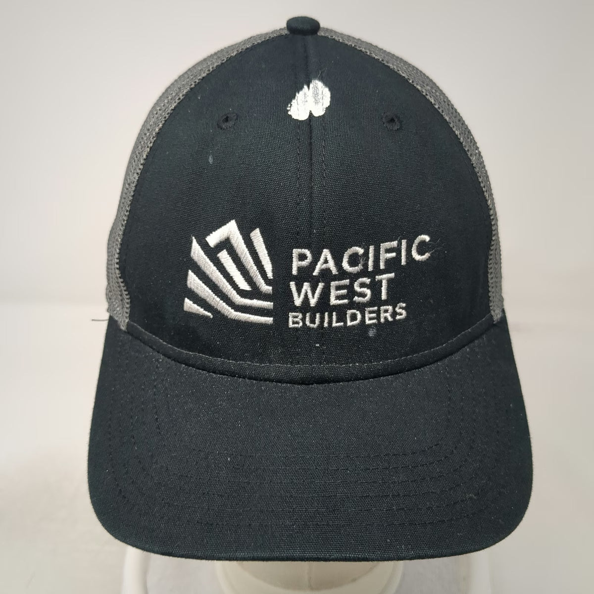 OTTO Trucker Hat Black One Size Mesh Snapback Pacific West Builders Embroidery