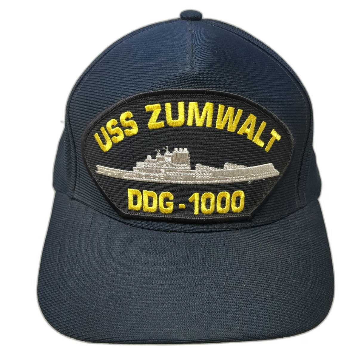 Eagle Crest USS Zumwalt DDG-1000 Hat Blue One Size 5 Panel Snapback Made in USA