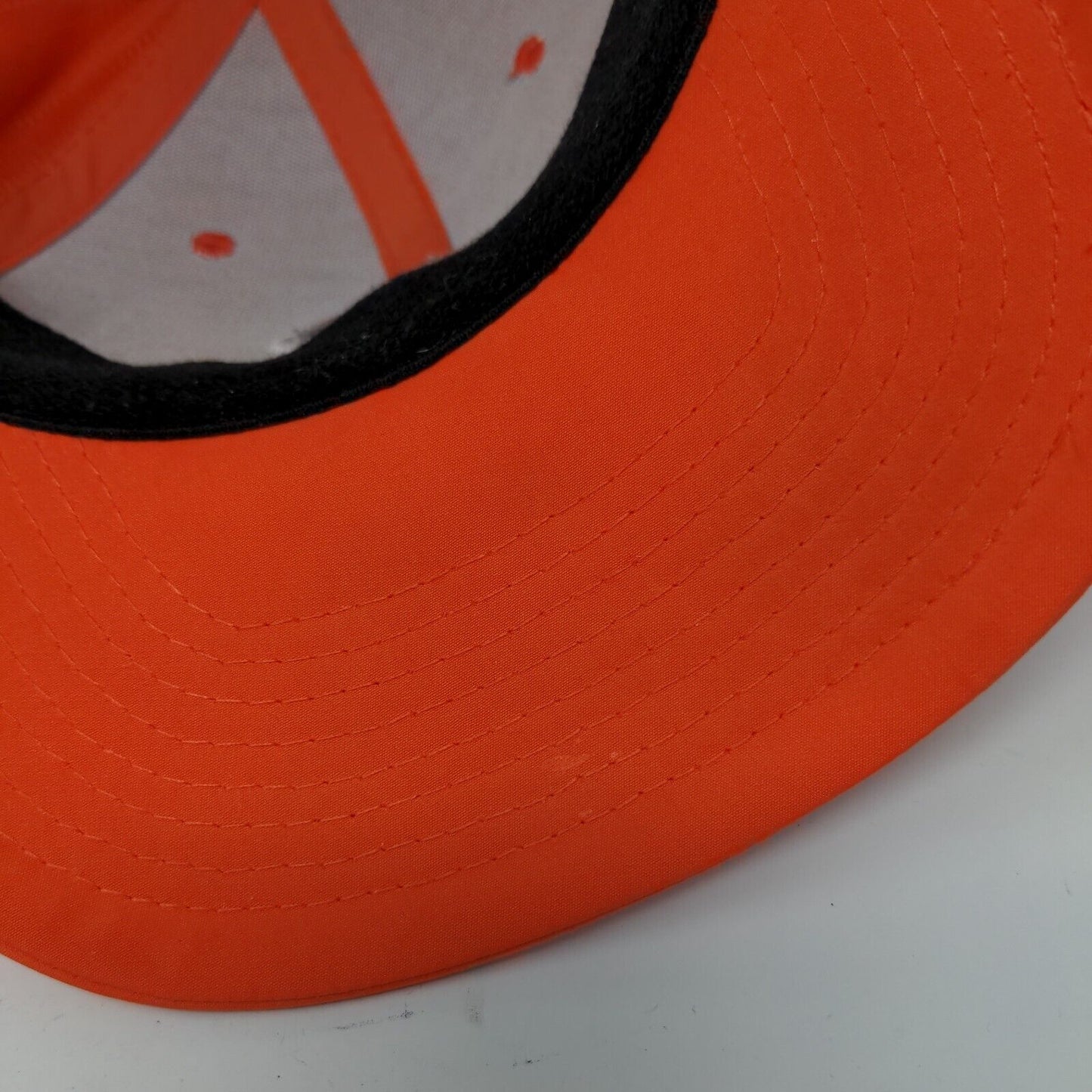 Dome Headwear Fitted Hat Orange Small/Medium Embroidered Logo Trojan