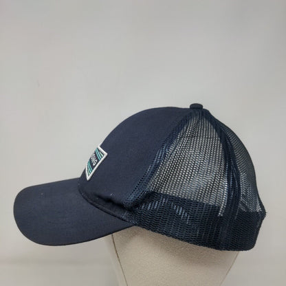 Billabong Snapback Trucker Hat Blue One Size Adjustable Embroidered Mesh Back