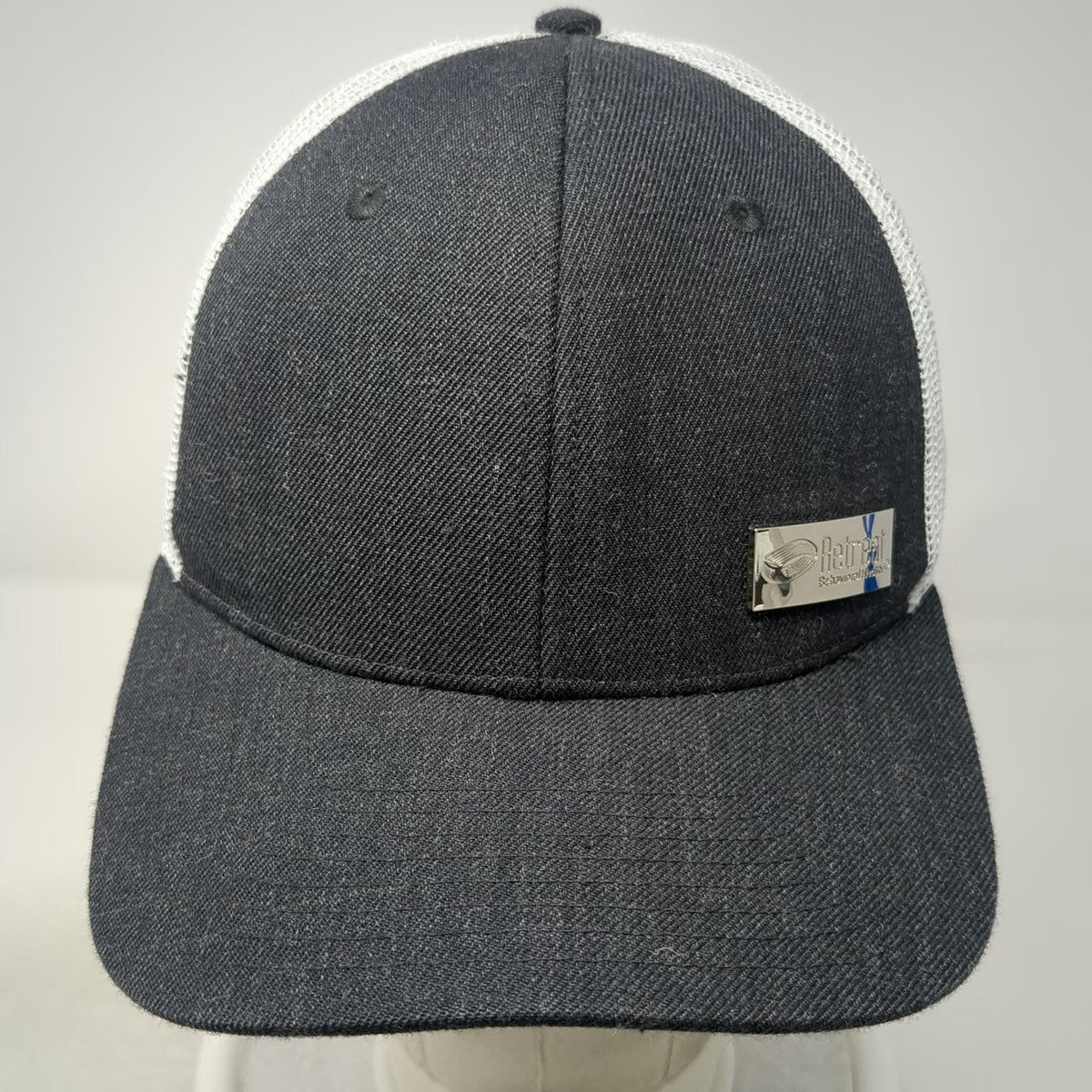 Name Brand Promotions Trucker Hat Gray White One Size Mesh Back Retreat Logo
