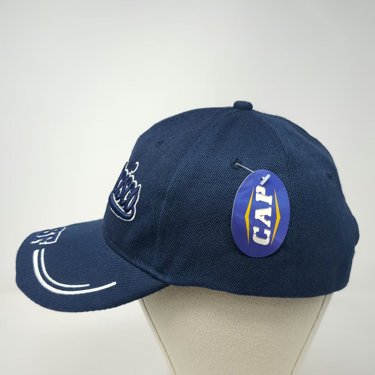 San Francisco SF Blue White Baseball Cap One Size Embroidered Strapback Hat