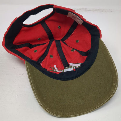 SCI Stohlquist Water Ware Two Tone Baseball Cap Red Green One Size Strapback Hat