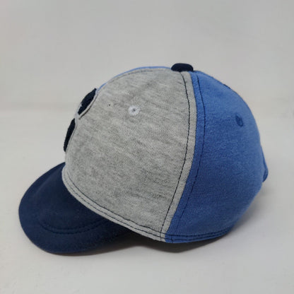 Baby GAP Stretchy Hat Blue Gray Size 12-18 Months Patch Logo Cotton Blend