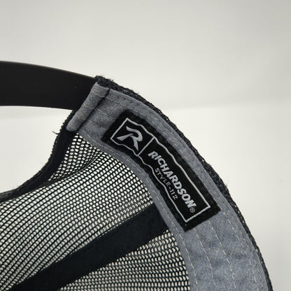 Ourea Outdoors Patch Snapback Trucker Hat Gray One Size Mesh Back