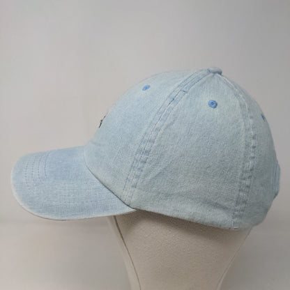 Women's Strapback Hat Blue Adjustable Embroidered Cactus Logo