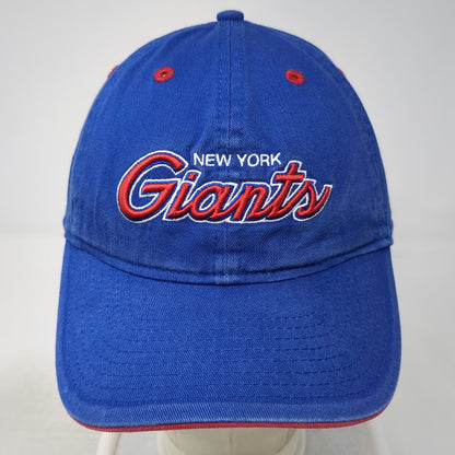 Reebok NFL New York Giants Hat Blue One Size Cap Embroidered Slideback Onfield