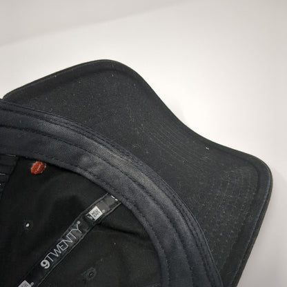 New Era Slideback Hat Black One Size Adjustable Embroidered 9Twenty 6 Panel
