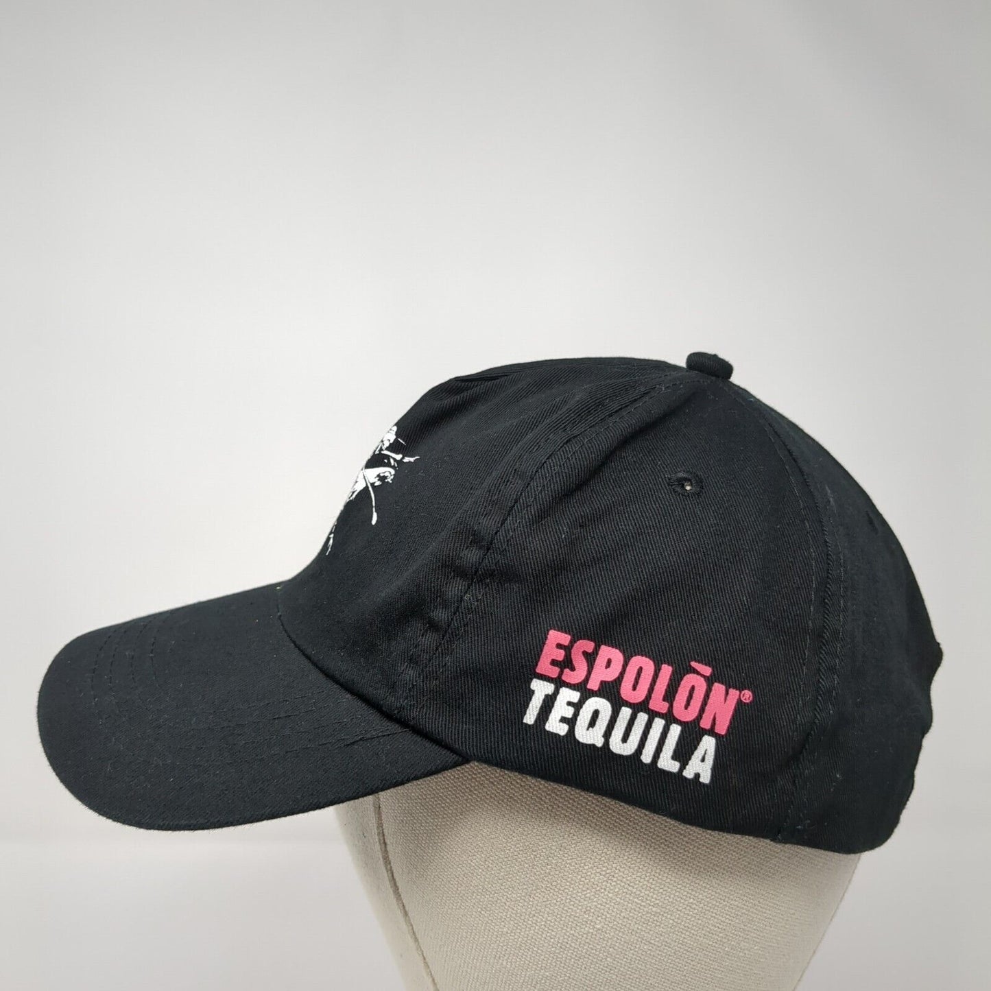 Espolon Tequila Slideback Hat Black One Size Adjustable Vented Holes 6 Panel