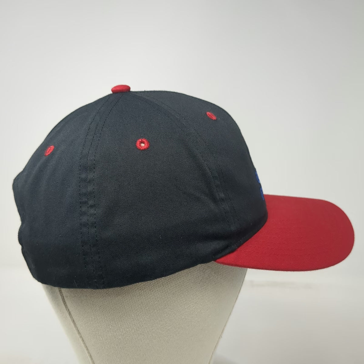 Richardson Snapback Hat Black Red Size L Gem Meat Packing Co Business Logo