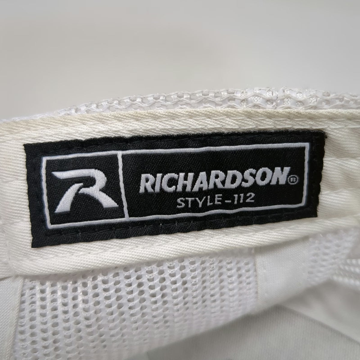 Richardson Trucker Hat Black One Size Sawtooth USA Mountain Mesh Snapback