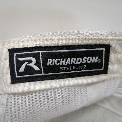Richardson Trucker Hat Black One Size Sawtooth USA Mountain Mesh Snapback